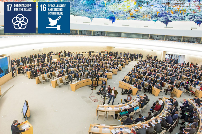Alaa Murabit and Jeffery Sachs speak at Human Rights Council meeting on Human Rights and the 2030 Agenda