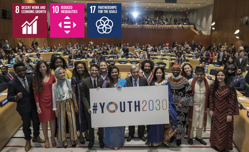 Graça Machel speaks at Youth 2030: The Generation of Unlimited Partership